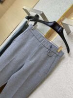 LV Logo Embroidered Air Layer Trousers - 图片 6