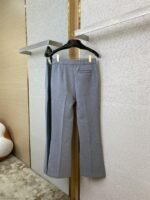 LV Logo Embroidered Air Layer Trousers - 图片 7