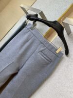 LV Logo Embroidered Air Layer Trousers - 图片 8