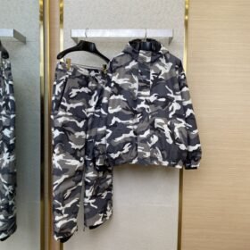 Balenciaga Camouflage Windproof Ski Jacket Coat