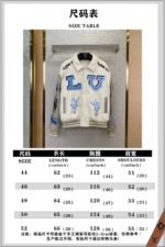 LV Bugs Bunny Leather Baseball Jersey Jacket Coat - 图片 10