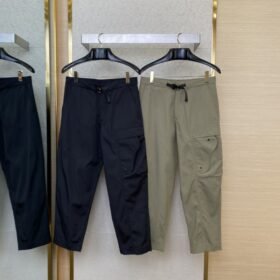 Dior Metallic Buttoned Work Trousers Black