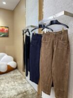 LV Turquoise Washed Denim Trousers Brown - 图片 3