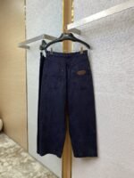 LV turquoise wash denim trousers black - 图片 6