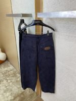 LV turquoise wash denim trousers black - 图片 8
