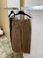 LV Turquoise Washed Denim Trousers Brown - 图片 7