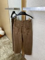 LV Turquoise Washed Denim Trousers Brown - 图片 8