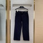 LV Tessellated Denim Trousers