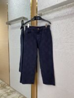 LV Tessellated Denim Trousers - 图片 5