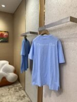 Dior Blur Letters Print Short Sleeve T-Shirt - 图片 4