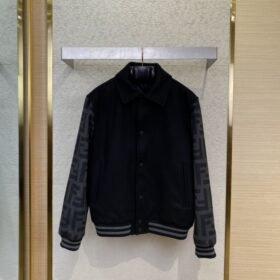 Fendi Lapel Baseball Jacket Coat