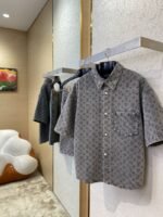 LV washed denim short sleeve shirt - 图片 3