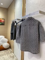 LV washed denim short sleeve shirt - 图片 4
