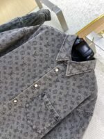 LV washed denim short sleeve shirt - 图片 6