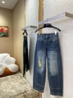 LV turquoise denim trousers - 图片 3