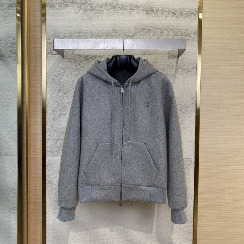 wsxc1740710995308_0.jpg LV Wool Blend Logo Zip outerwear - 图片 1