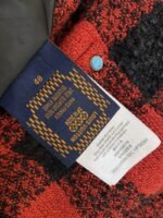 LV Check Turquoise Collarless Jacket Coat - 图片 9