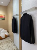 LV Cut-off Flocked Jacket Style Cotton Shirt - 图片 4