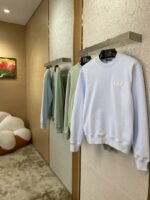 Dior Logo Sweatshirt Sky Blue - 图片 3