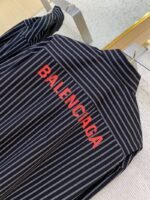 Balenciaga Monogrammed Striped Lapel Shirt - 图片 8