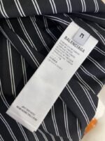 Balenciaga Monogrammed Striped Lapel Shirt - 图片 9