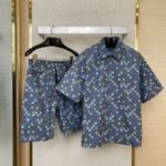 LV Check Lapel Short Sleeve Shirt