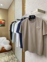 Dior Embroidered Logo Short Sleeve Blue - 图片 3