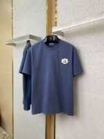Dior Embroidered Logo Short Sleeve Blue - 图片 5