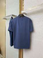 Dior Embroidered Logo Short Sleeve Blue - 图片 6