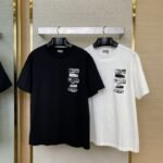 Dior Flocked Print Short Sleeve Black