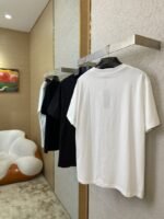 Dior Flocked Print Short Sleeve Black - 图片 4