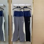 Balenciaga Double Layer Patchwork Double Loop Double Waist Side Five Barstrousersgrey