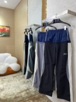 Balenciaga Double Layer Patchwork Double Loop Double Waist Side Five Barstrousersblack - 图片 3