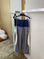 Balenciaga Double Layer Patchwork Double Loop Double Waist Side Five Barstrousersgrey - 图片 7