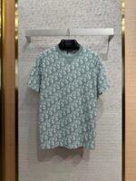 Dior Jacquard All-Over Print Short Sleeve T-Shirt 2