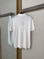 LV cut-out jacquard knit polo short-sleeved T-shirt - 图片 6