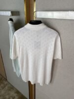 LV cut-out jacquard knit polo short-sleeved T-shirt - 图片 8