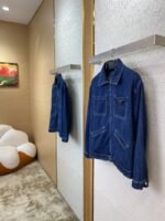 Prada washed and distressed denim outerwear - 图片 3