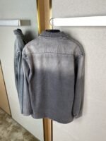 Prada Aged Grey Denim Jacket Coat - 图片 8