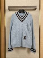 LV Cubic Window Flower Colour Block Pullover Sweater