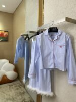 Miu Miu Blue Striped Casual Shirt - 图片 3