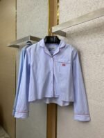 Miu Miu Blue Striped Casual Shirt - 图片 5