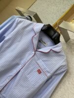 Miu Miu Blue Striped Casual Shirt - 图片 6
