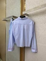Miu Miu Blue Striped Casual Shirt - 图片 7