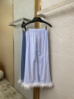 Miu Miu Blue Striped Casual Trousers - 图片 7