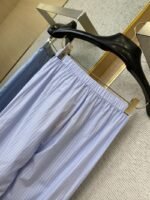 Miu Miu Blue Striped Casual Trousers - 图片 8