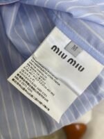 Miu Miu Blue Striped Casual Shirt - 图片 9