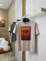 LV World Map Print Short Sleeve T-Shirt - 图片 3