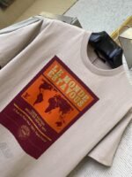 LV World Map Print Short Sleeve T-Shirt - 图片 6