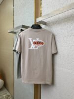 LV World Map Print Short Sleeve T-Shirt - 图片 7